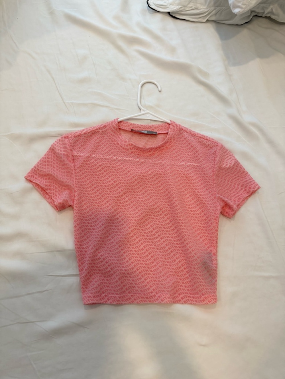 Kith Women's Pink Short-Sleeve Patterned Tee
